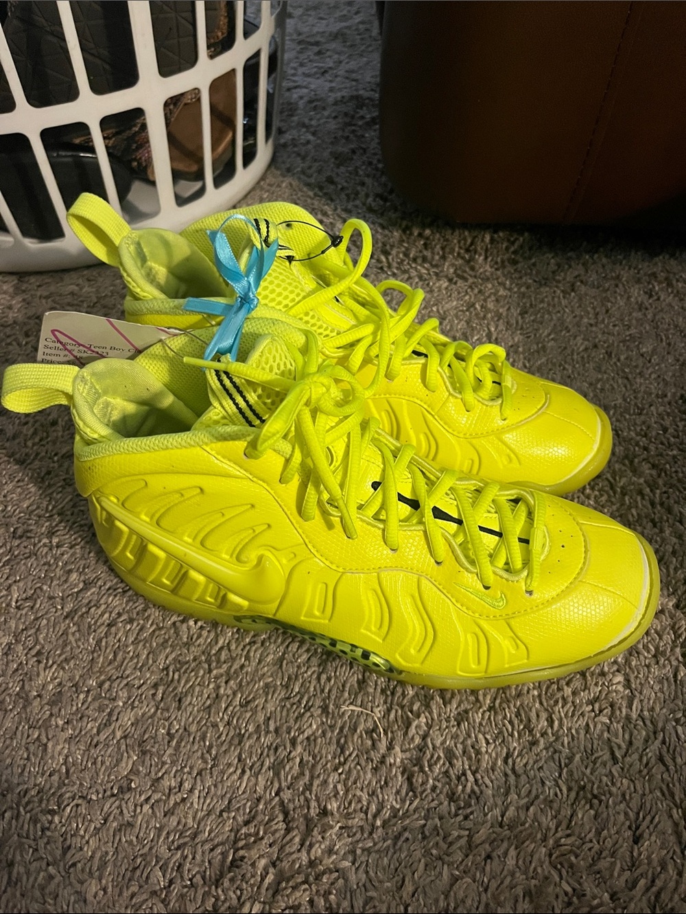 Nike Air kids foamposite Pro GS Volt